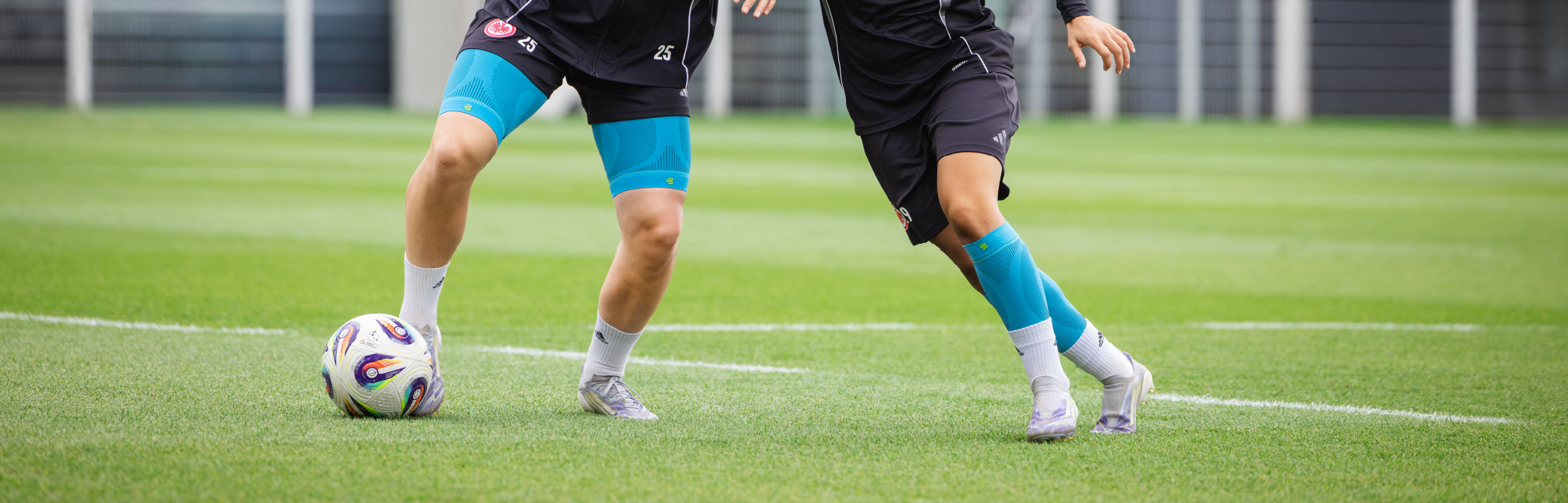 Football Players Wearing Bauerfeind Sports Compression Sleeves