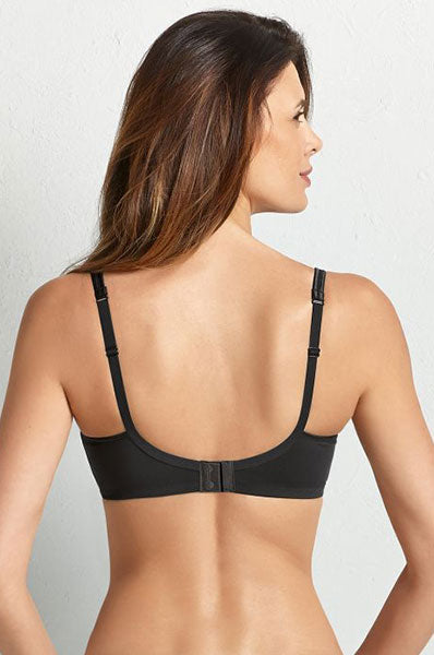 TONYA Padded Wire-free Mastectomy Bra Black Back