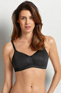TONYA Padded Wire-free Mastectomy Bra Black Front