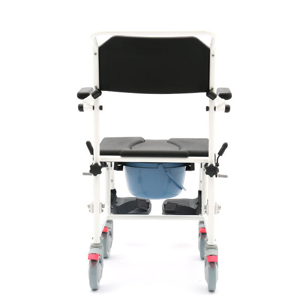 Tilting shower hot sale commode chair