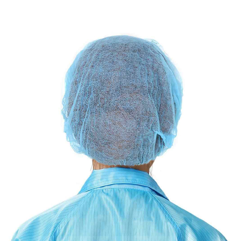 DISPOSABLE BOUFFANT CAPS NON-WOVEN - 100 PIECES / 1 PACK Back