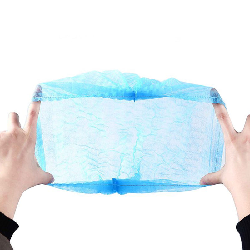 DISPOSABLE BOUFFANT CAPS NON-WOVEN - 100 PIECES / 1 PACK Stretched