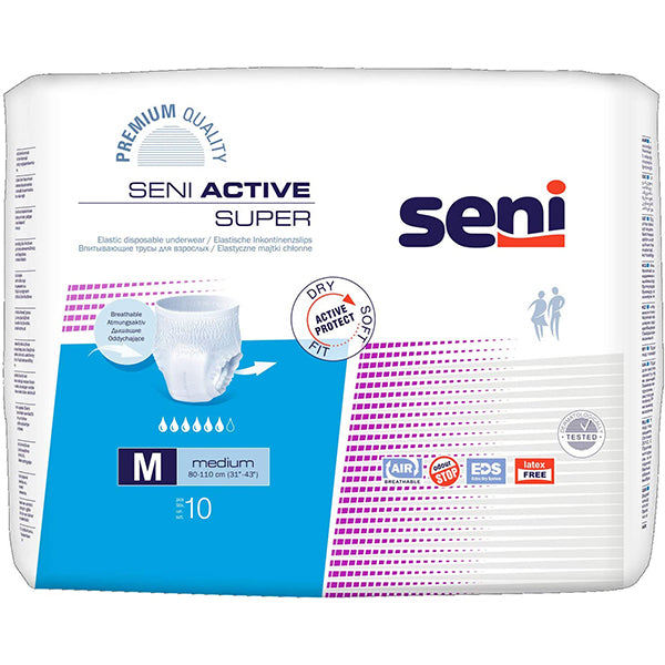 Seni Active Super Medium 10's