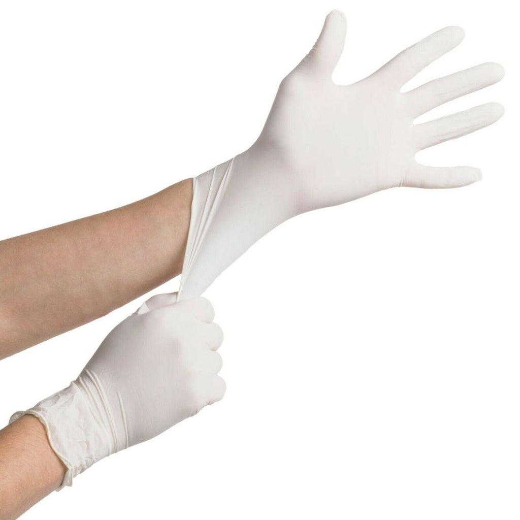 LATEX EXAMINATION GLOVES 100 PIECES 1 BOX